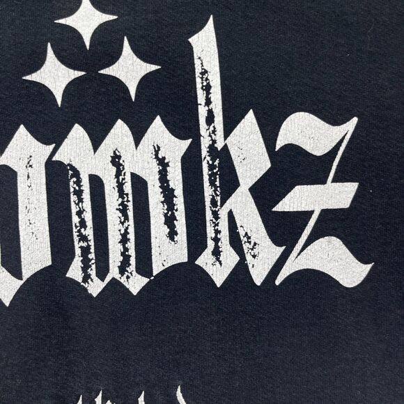 Jabbawockeez Old English Hoodie Mens Medium Black Established Two Thousand Three - Picture 11 of 14